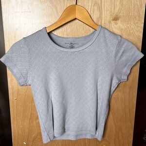 Brandy Melville Heart Eyelet Top